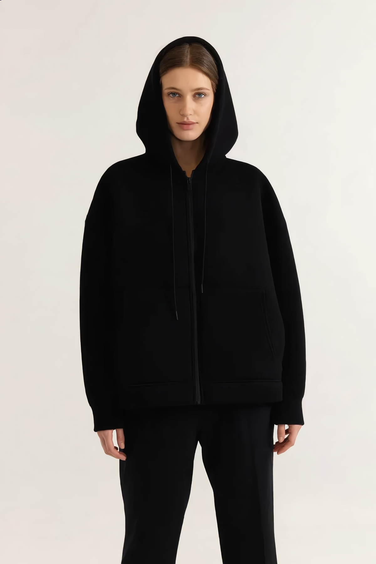 Veste ZOÉ – ZOÉ Oversized Zip-Up Hoodie Jacket