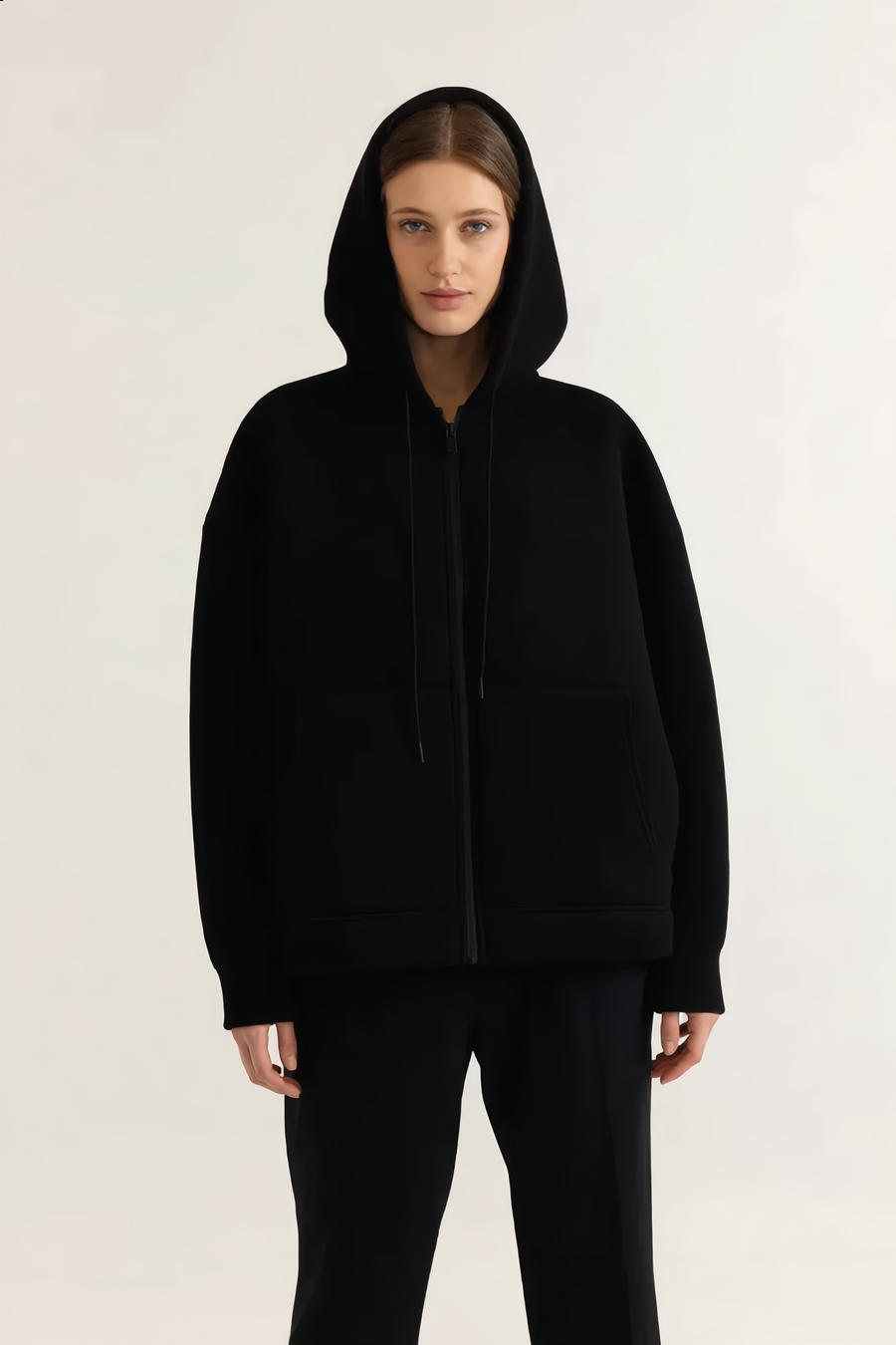 Veste ZOÉ – ZOÉ Oversized Zip-Up Hoodie Jacket