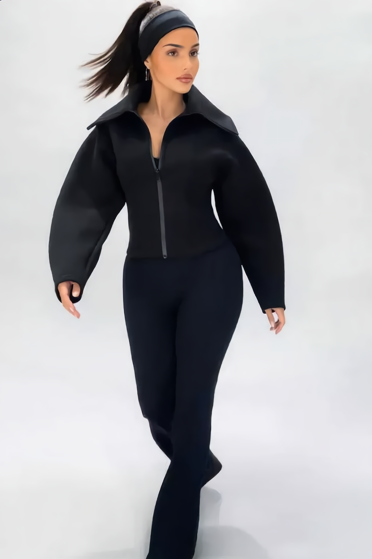 Veste NOÉMIE – NOÉMIE Cinched-Waist Zip Jacket