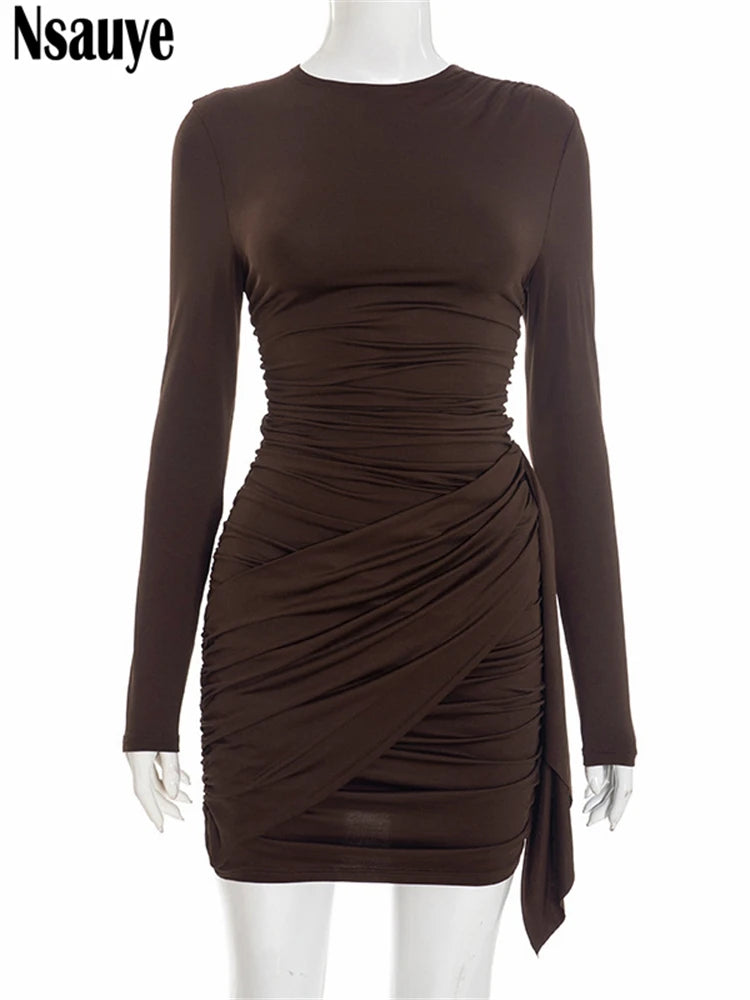 Robe ALESSIA – Mini portefeuille manches longues
