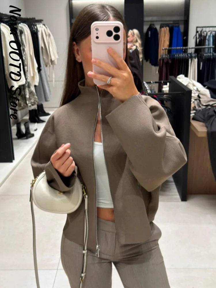 Gilet LISON – Court zippé en maille