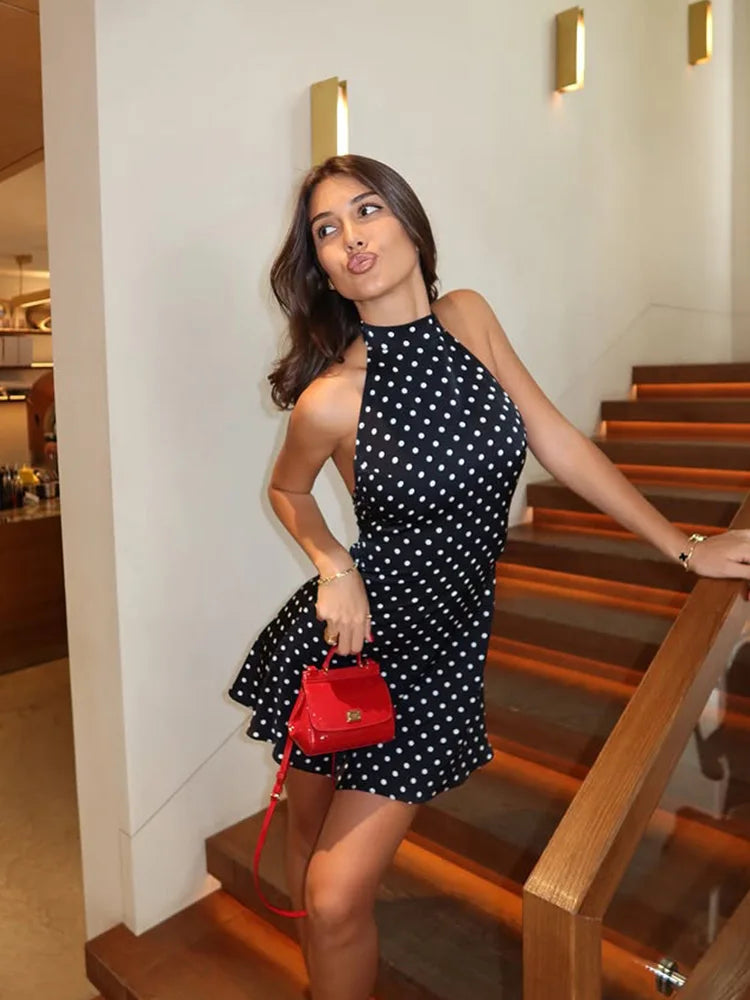 Robe CAPRI – Mini dos nu à pois