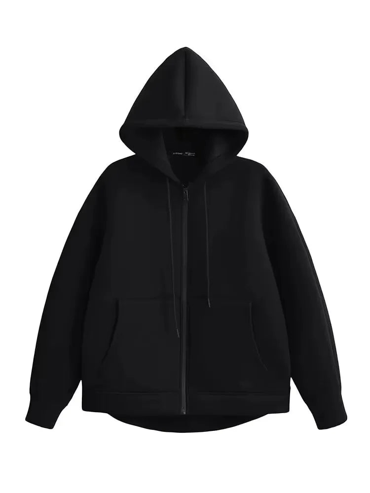 ZOÉ Oversized Zip-Up Hoodie Jacket