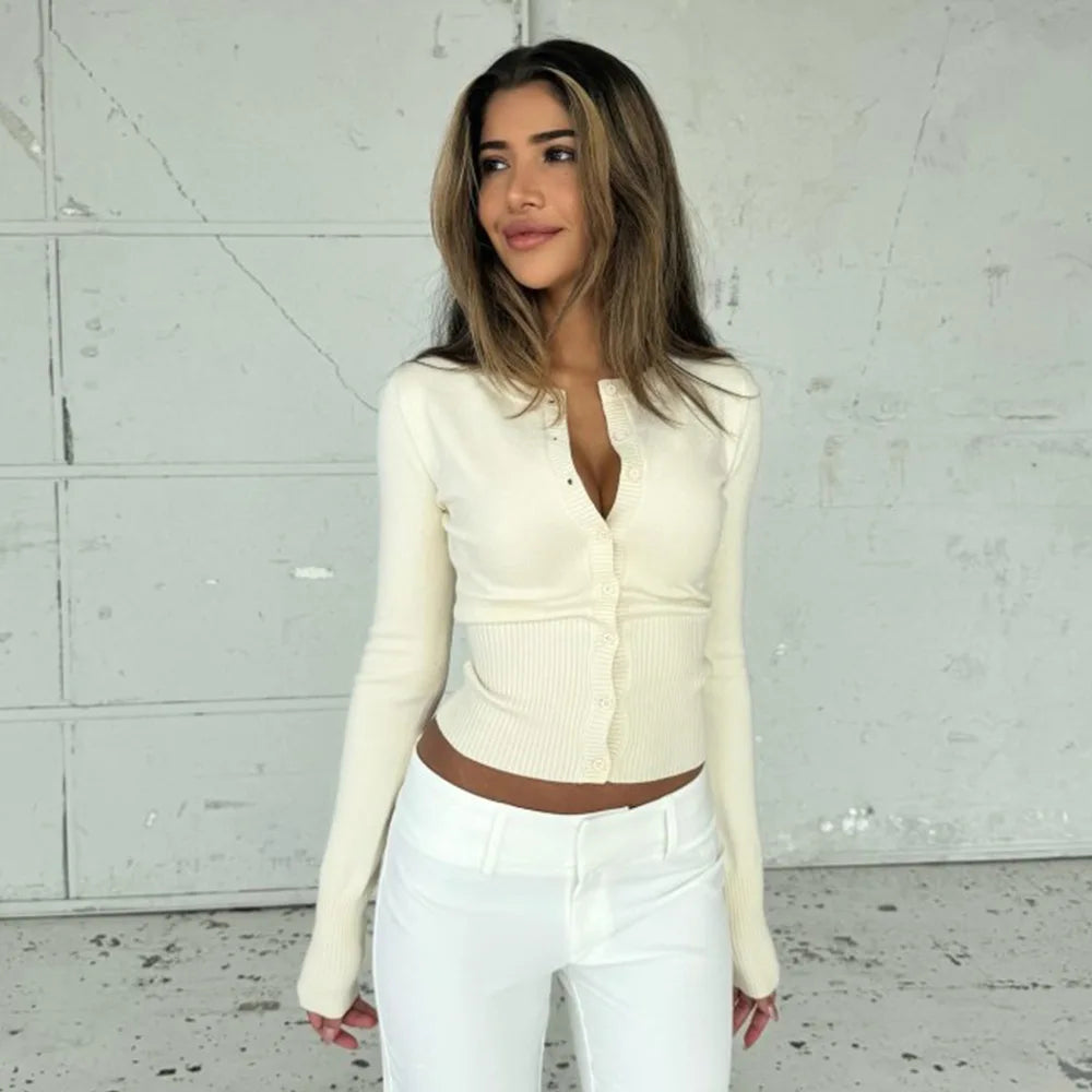 Gilet CÉLESTE – Côtelé ajusté boutonné