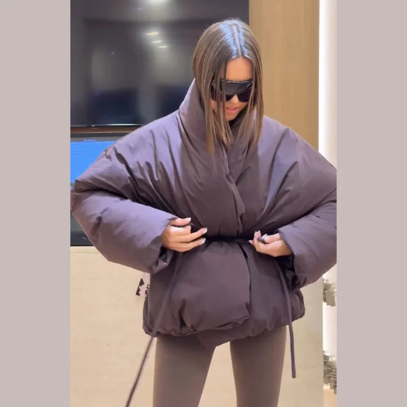 CASSANDRE Puffer – Oversized Belted