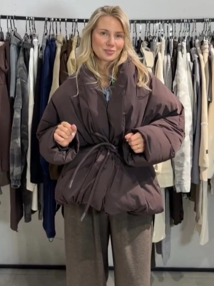CASSANDRE Puffer – Oversized Belted