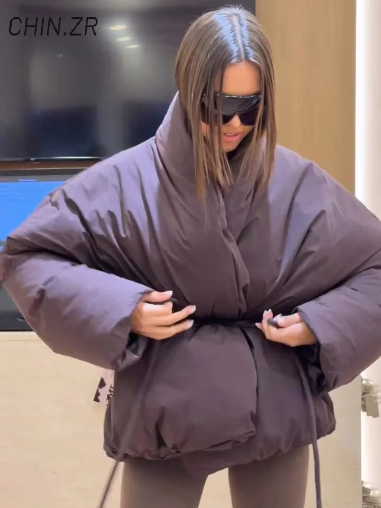 CASSANDRE Puffer – Oversized Belted