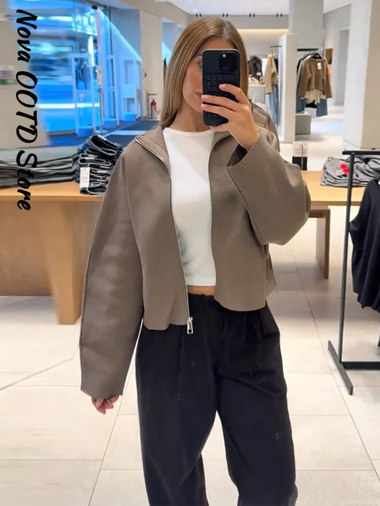 Gilet LISON – Court zippé en maille