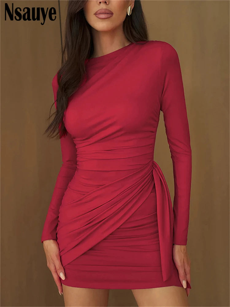 Robe ALESSIA – Mini portefeuille manches longues