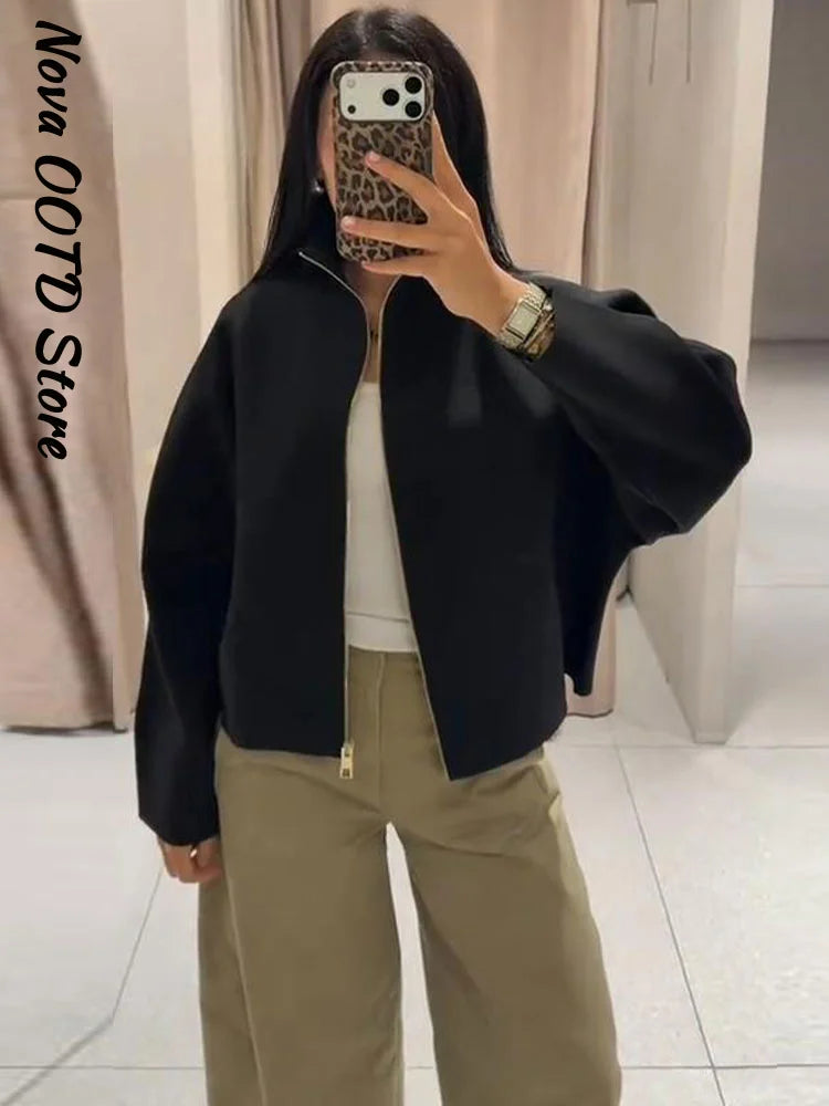 Gilet LISON – Court zippé en maille
